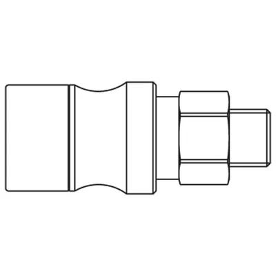 LEGRIS Cpl G1/8 Male Bspp Fkm Ss 204KLAW10EVX