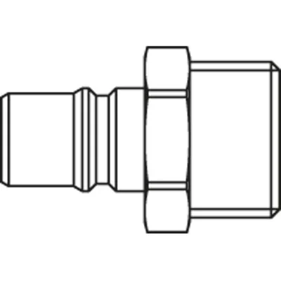 LEGRIS Plg 1 Male Bspp Fkm St 6016SBAW33SVZ