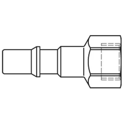LEGRIS Embout Femelle 1/4"Bsp Cyl Dn8