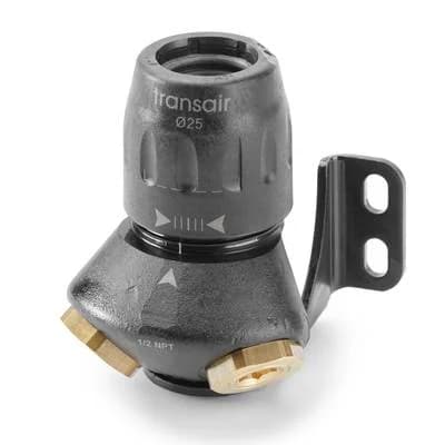 LEGRIS Prise Murale Ø 16,5 2 Sorties 45° Femelle 1/2'' BSP Cyl