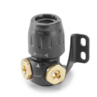 LEGRIS Prise Murale Ø 25 2 Sorties 90° Femelle 1/2'' BSP Cyl