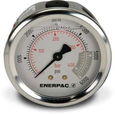 ENERPAC GAUGE DRY 6000 PSI 1.5 IN