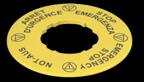 PIZZATO ELETTRICA BAGUE ARRET D'URGENCE MULTI LANGUES