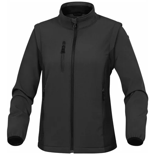 SOFTSHELL-Jacke Damen grau/schwarz TXS