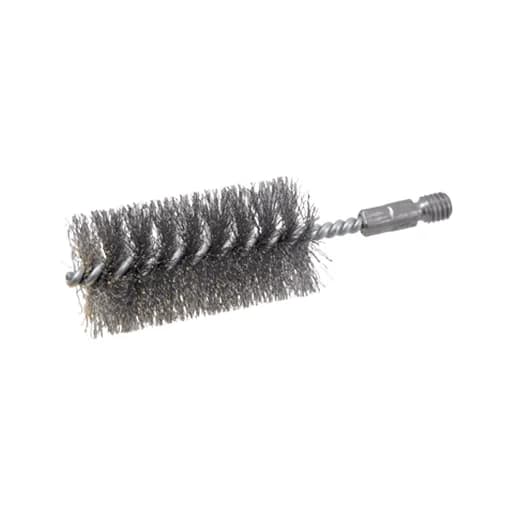 Szczotka tarczowa na trzpieniu 8 mm Ø 80 mm gr. 35 mm stalowy drut falowany 0,25 mm