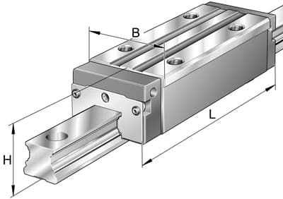 INA LINEAIRE Recirculer chariot de roulement à billes