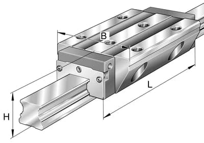 INA LINEAIRE Recirculer chariot de roulement à billes