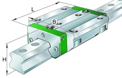 INA LINEAIRE Guidage à recirculations de rouleaux RUE RWU35-F-1