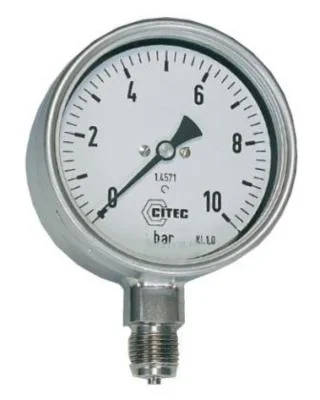 CITEC Manomètre tout inox soude sec