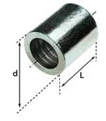 KUTTING FRANCE MANCHON SERTIR TUYAU PTFE TN1 1/4"