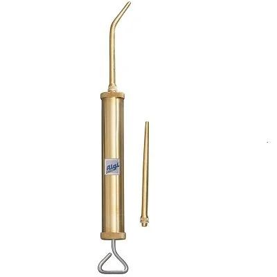 ALGI Seringue laiton 250 ml becs droit et coude