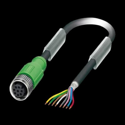 PHOENIX CONTACT CORDON BLINDÉ M12F 8P DROIT 10M PUR