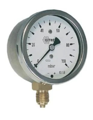 CITEC Manomètre boitier inox basse pression