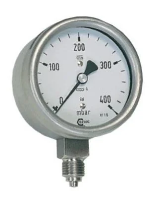 CITEC Manomètre tout inox basse pression sec