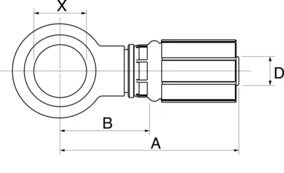 GATES HYDRAULIQUE EMB. BANJO METRIQUE DIA. 22,1
