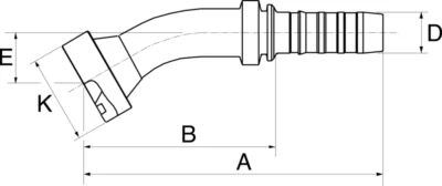 GATES HYDRAULIQUE EMB. COLLET SAE 3000PSI 1" C.30°