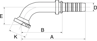 GATES HYDRAULIQUE EMB. COLLET SAE 3000SPI 1"1/4 C.67°