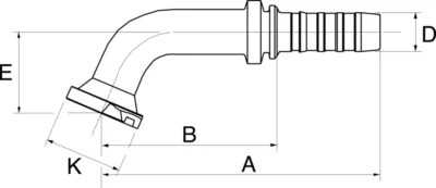 GATES HYDRAULIQUE EMB. COLLET SAE 6000PSI 1" C.60°
