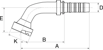 GATES HYDRAULIQUE EMB. COLLET CATERPILLAR 1"1/2 C67°