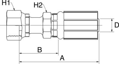 GATES HYDRAULIQUE EMB. FEM. ORFS 2"