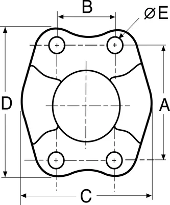 GATES HYDRAULIQUE KIT BRIDE MONOBLOC SAE6000PSI 1"1/2