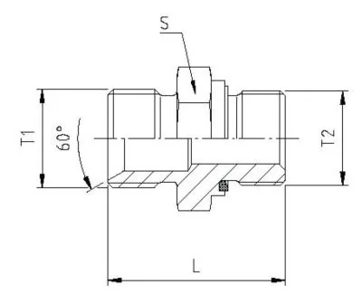 GATES HYDRAULIQUE MBSP JE 1/8" X MBSPCT 1/8"