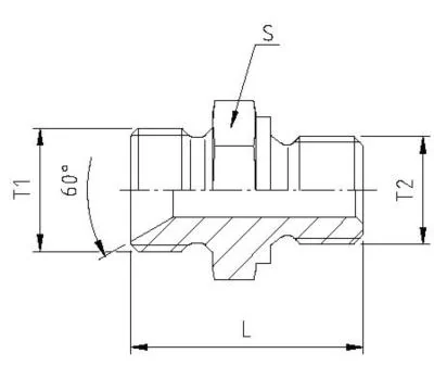 GATES HYDRAULIQUE MALE M12X150 X MBSPCT 1/2"