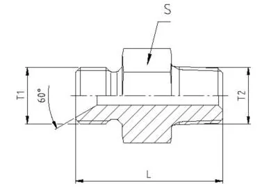 GATES HYDRAULIQUE MNPT 1/4" X MBSPCT 1/4"