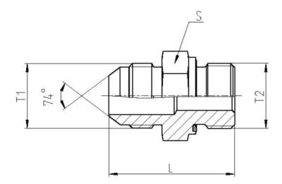 GATES HYDRAULIQUE MBSP JE 1/2" X MJIC 3/4"