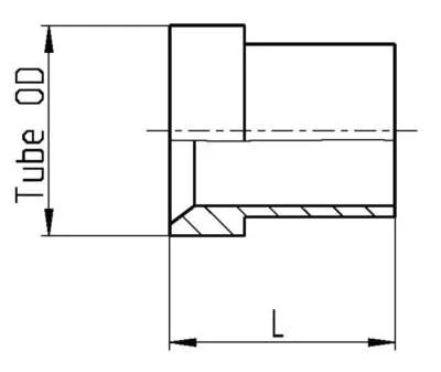 GATES HYDRAULIQUE MANCHETTE JIC POUR TUBE OD 1’’