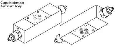 CBF VALVE EQUI. DOUBLE CETOP3 20/200BAR
