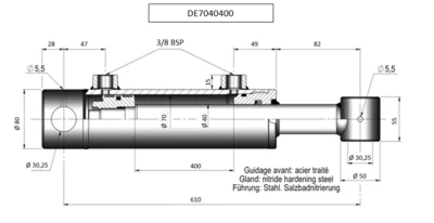 CHAPEL VERIN DE ENT.FIX.610 D.FIX.30,25