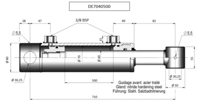 CHAPEL VERIN DE ENT.FIX.710 D.FIX.30,25
