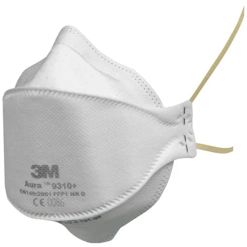 Mascarilla antipolvo 3M™ Aura™ FFP1 sin válvula serie 9310+ caja de 20