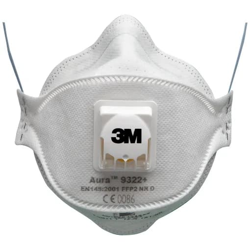 Mascarilla desechable contra el polvo 3M Aura 9332+