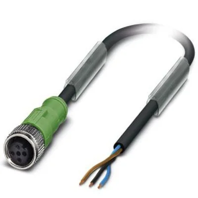 PHOENIX CONTACT CORDON M12F 3 POLES DROIT LG5M PVC