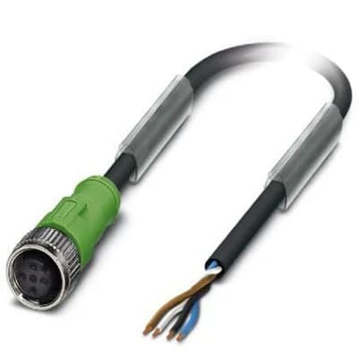 PHOENIX CONTACT CORDON M12F 4 POLES DROIT LG5M PUR