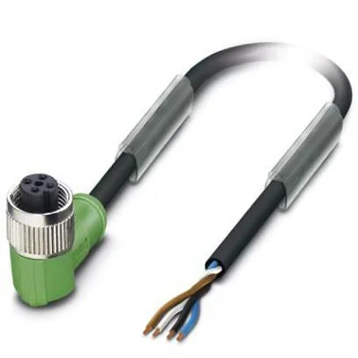 PHOENIX CONTACT CORDON M12F 4 POLES COUDÉ LG3M PUR