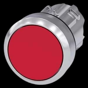 SIEMENS BOUTON POUSSOIR ROUGE METAL