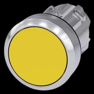 SIEMENS BOUTON POUSSOIR JAUNE METAL