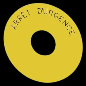 SIEMENS BAGUE "ARRET D'URGENCE" JAUNE