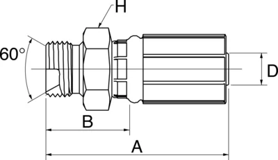GATES HYDRAULIQUE EMB. MALE BSP 60° 3/8"