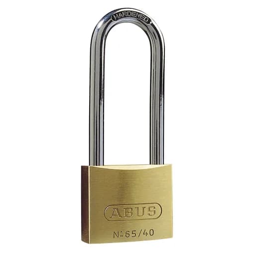 Candado de llave LATÓN arco largo serie 65 50 mm