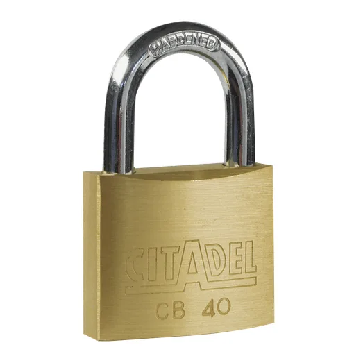 Citadel 40 mm economic brass keyed padlock