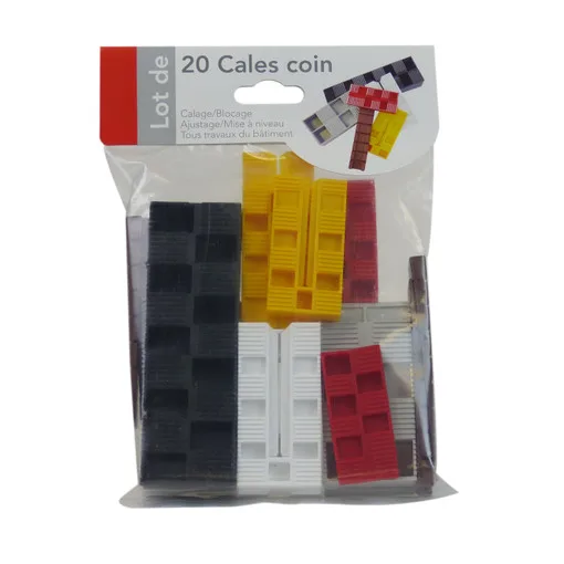 Assorted PVC wedge shims pack of 20 pcs