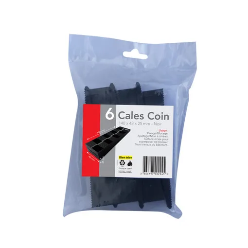 Red PVC wedge shims 65x28x8 mm bag of 30 pcs