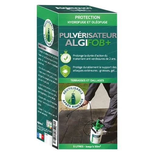Algifob+ terrace and paving water repellent with 5 L sprayer