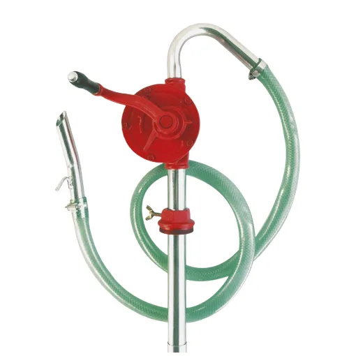 Cast iron rotary pump + hose + spout