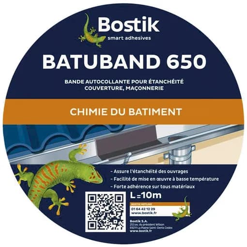 Batuband 650 orange 30 cm width 10 m roll