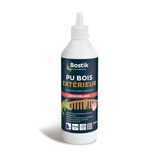 PU-Holzleim für den Außenbereich, 500 g Flasche